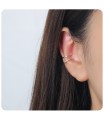 Plain Silver Ear Clips EC-1193